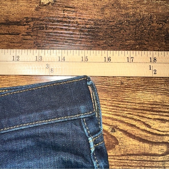 Abercrombie & Fitch Jeans Mens 30x30 Blue Performance Selvedge Straight Stretch - Picture 3 of 14